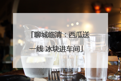 聊城临清：西瓜送一线 冰块进车间