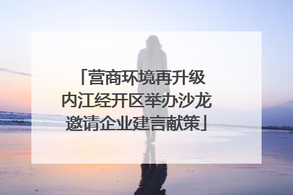 营商环境再升级 内江经开区举办沙龙邀请企业建言献策