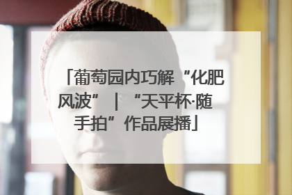葡萄园内巧解“化肥风波”｜“天平杯·随手拍”作品展播