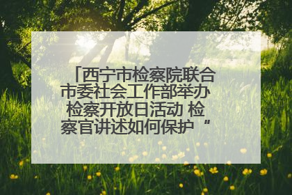 西宁市检察院联合市委社会工作部举办检察开放日活动 检察官讲述如何保护“少年的你”