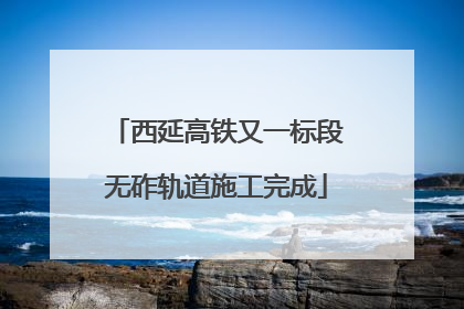 西延高铁又一标段无砟轨道施工完成