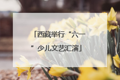 西藏举行“六一”少儿文艺汇演