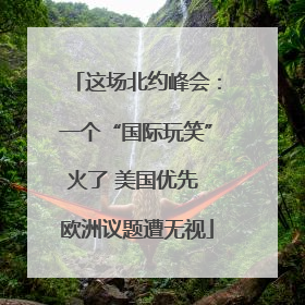 这场北约峰会：一个“国际玩笑”火了 美国优先 欧洲议题遭无视