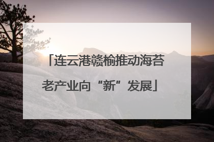 连云港赣榆推动海苔老产业向“新”发展