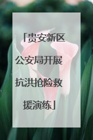 贵安新区公安局开展抗洪抢险救援演练