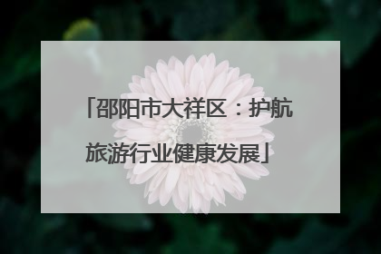 邵阳市大祥区：护航旅游行业健康发展