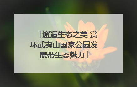 邂逅生态之美 赏环武夷山国家公园发展带生态魅力