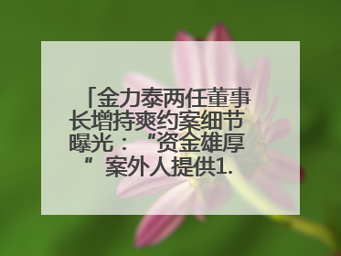 金力泰两任董事长增持爽约案细节曝光：“资金雄厚”案外人提供1.5亿元，完成存款证明后当日转回