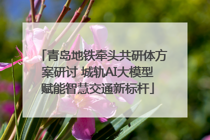 青岛地铁牵头共研体方案研讨 城轨AI大模型赋能智慧交通新标杆
