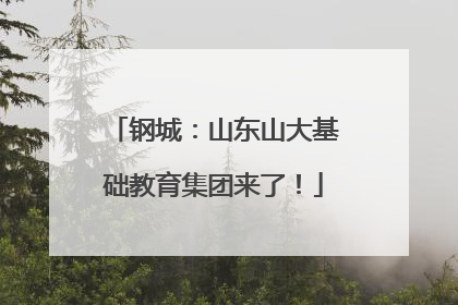 钢城：山东山大基础教育集团来了！
