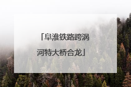 阜淮铁路跨涡河特大桥合龙