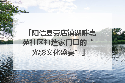 阳信县劳店镇湖畔嘉苑社区打造家门口的“光影文化盛宴”