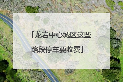 龙岩中心城区这些路段停车要收费