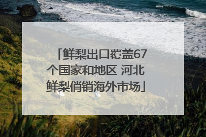 鲜梨出口覆盖67个国家和地区 河北鲜梨俏销海外市场
