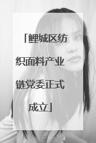 鲤城区纺织面料产业链党委正式成立