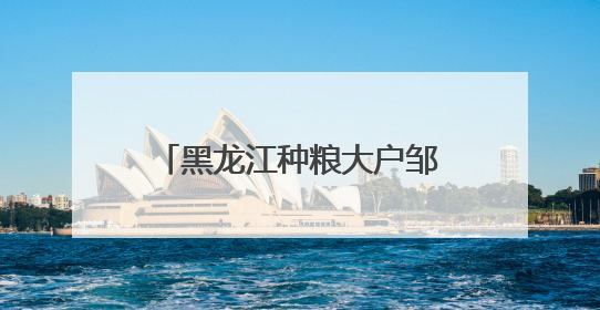 黑龙江种粮大户邹德海：保护“耕地中的大熊猫”黑土地，让增产可持续
