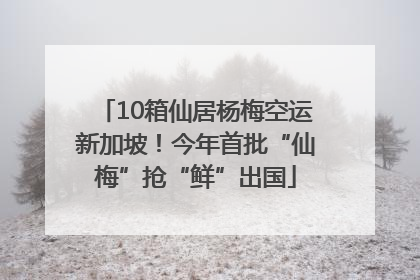 10箱仙居杨梅空运新加坡！今年首批“仙梅”抢“鲜”出国