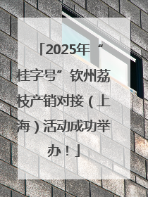 2025年“桂字号”钦州荔枝产销对接（上海）活动成功举办！
