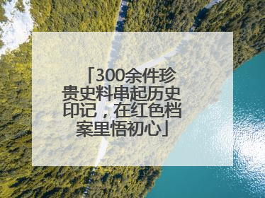 300余件珍贵史料串起历史印记，在红色档案里悟初心
