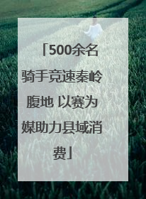 500余名骑手竞速秦岭腹地 以赛为媒助力县域消费
